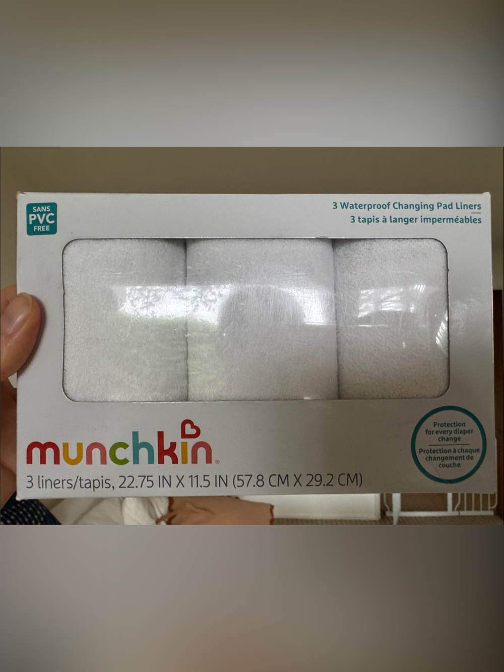 New unopened munchkin waterproof changing pad liners